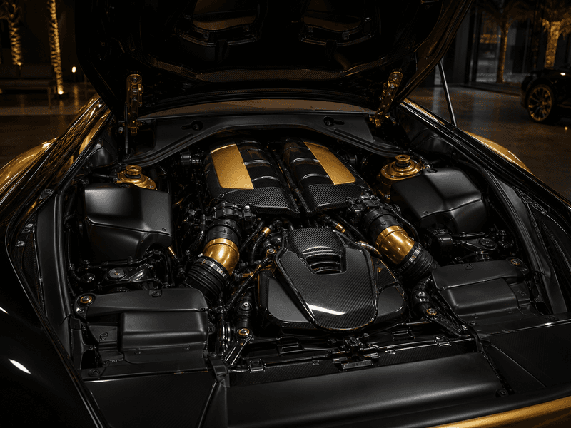 exotic car engine bay